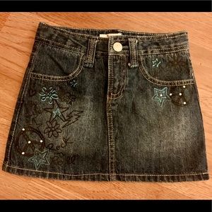 Like New - Circo Mini Blue Jean Skirt Rock n Roll